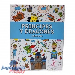 2035 Coloreando Principes Y Dragones Con Stickers