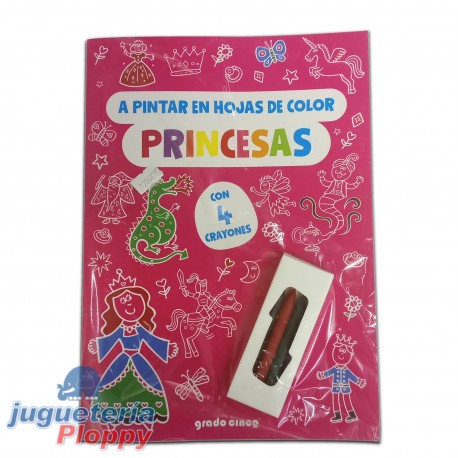 6062 A Pintar (En Hojas De Color) Princesas