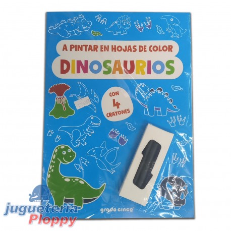 6063 A Pintar (En Hojas De Color) Dinosaurios
