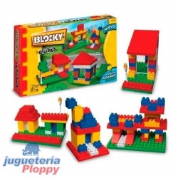 01-0604 Blocky Construccion 1 100 Piezas Con Techo
