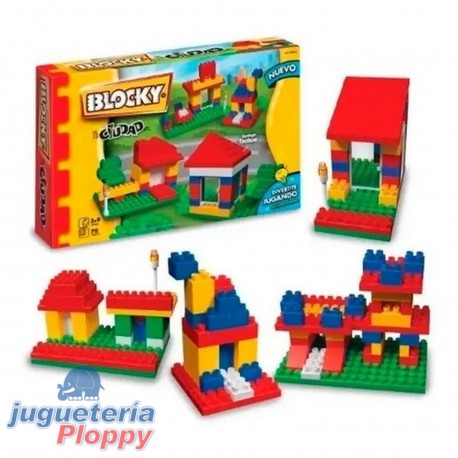 01-0604 Blocky Construccion 1 100 Piezas Con Techo