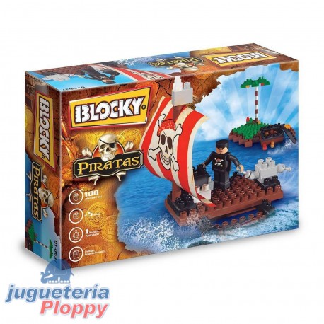 01-0637 Blocky Balsa Pirata (100 Piezas)