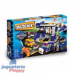 01-0672 Blocky Super Policias Cuartel General 290 Piezas