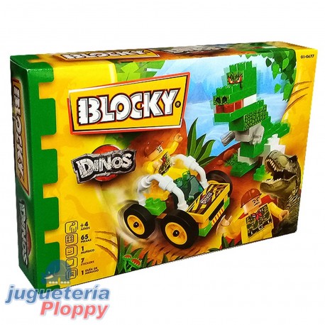 01-0677 Blocky Dinosaurios - 65 Piezas
