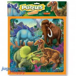 9 Puzzle Grande Dinosaurio En Bolsa