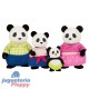 6154Z Familia De Pandas Lil Woodzeez