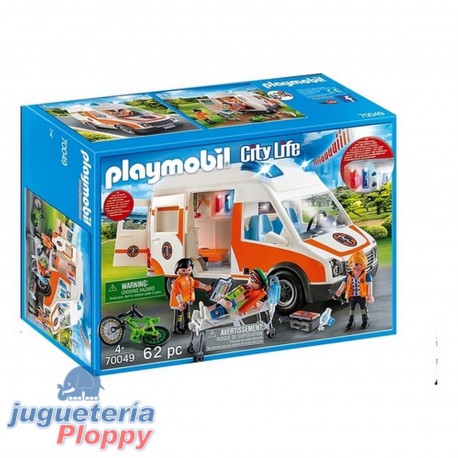 70049 Ambulancia Con Luces Playmobil