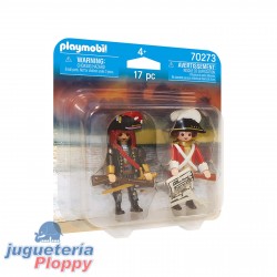 70273 Duo Pack Pirata Y Soldado De Capa Roja