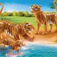70359 Tigres Con Bebés