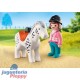 70404 1.2.3 Jinete Con Caballo Playmobil