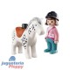 70404 1.2.3 Jinete Con Caballo Playmobil