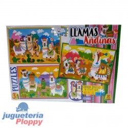 48 Llamas Andinas 3 Puzzles De 40 Piezas
