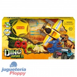 59650 Dino World Con Avión 48X12X27 Cm