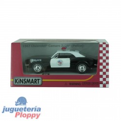 Ks7101W- 1967 Chevrolet Camaro Z/28 (Police) Escala 1/32 Kinsmart