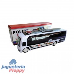 Colectivo De Policia 25 Cm Musica Movil Luces 3D Pilas Caja Hwa906260