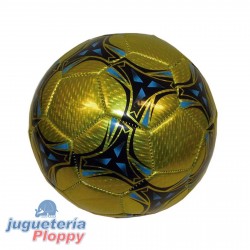 Pelota Futbol Nro 2 Dorado Metalizado Detalles Mp4398