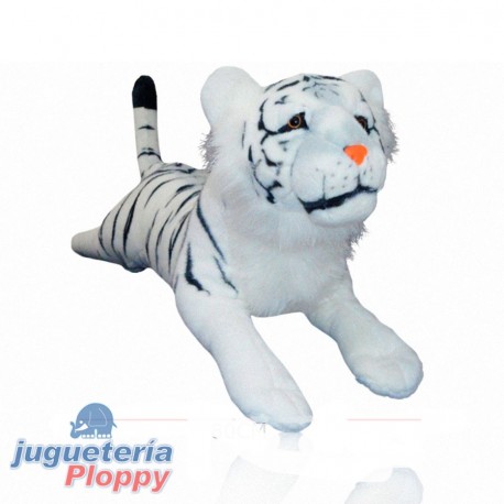 8073 - Tigre Blanco Echado 80 Cm
