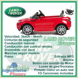 81400 Land Rover Evoque Rojo A Bateria