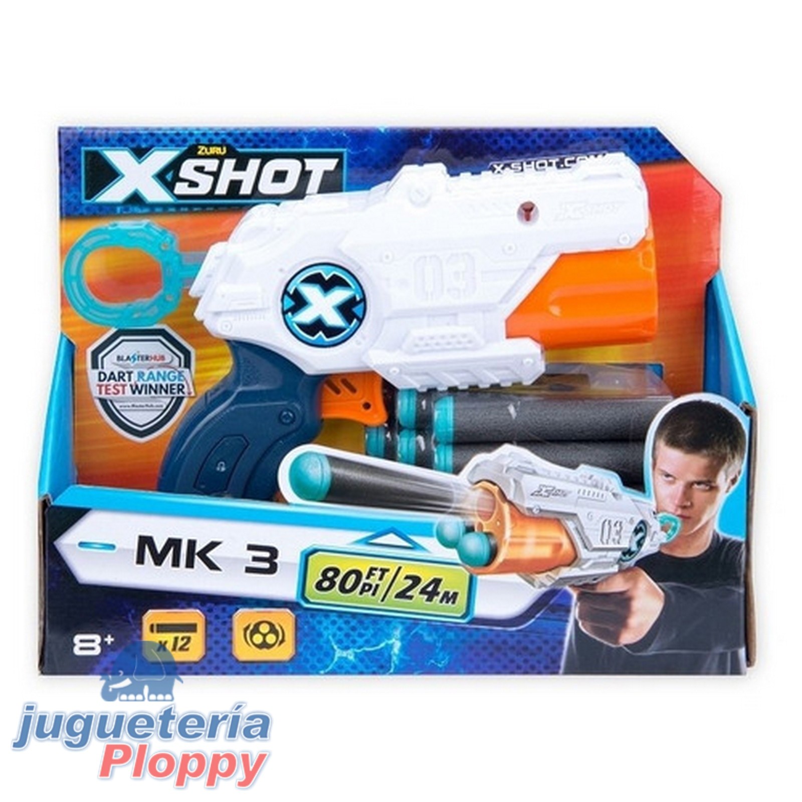 Pistola de juguete X-Shot 12 pelotas