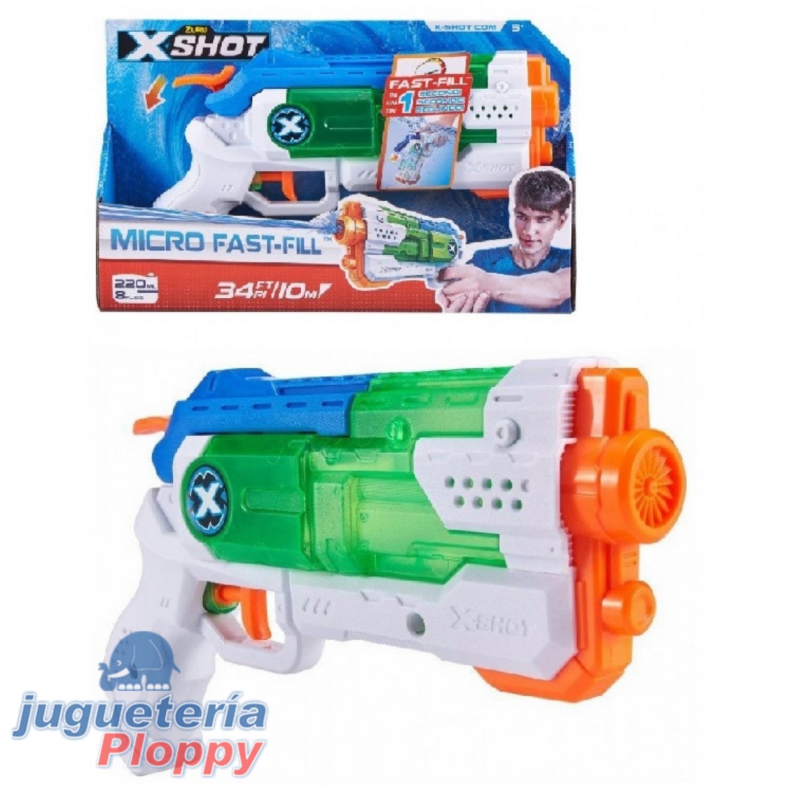 Pistola de agua de carga rápida X-Shot