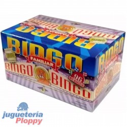Bingo Bolilla Madera 96 Cartones Caja