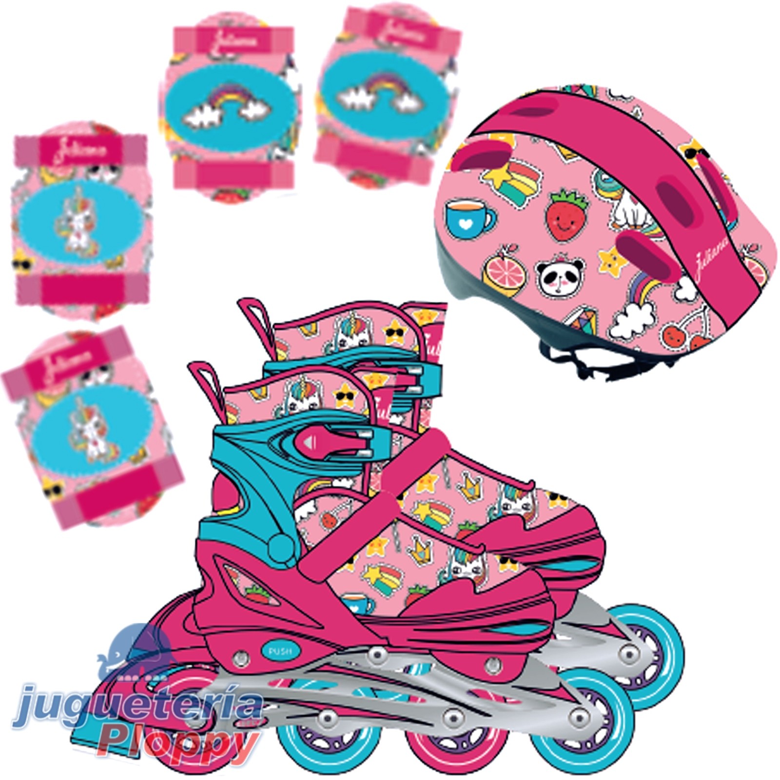 Patines mas Protecciones Juliana - Comprar en SU NIÑO