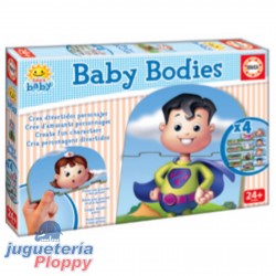 18020 Baby Bodies-Crea Personajes Educa
