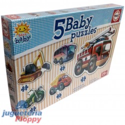 18023 5 Baby Puzzles Vehiculos