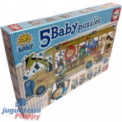18026 5 Baby Puzzles Schoolbus
