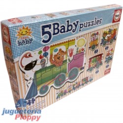 18027 5 Baby Puzzles Tren De Los Animales