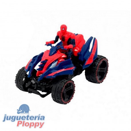 7128 Cuatriciclo Friccion Spiderman De 24 Cm