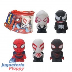 Vsp03269 Set 5 Muñecos Spiderman Estilo Funko Pop 12 Cm
