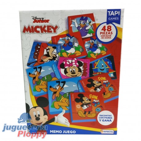 Dch07602 Memo Juego Con Base De Goma Mickey Mouse