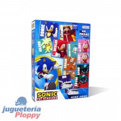 Snc01223 Memo Juego Con Base Goma Sonic