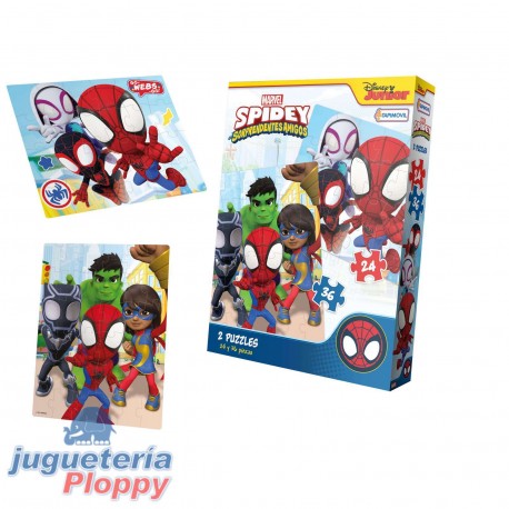 Vsp03295 2 Puzzles 24 Y 36 Piezas 16X20 Cm Spidey!