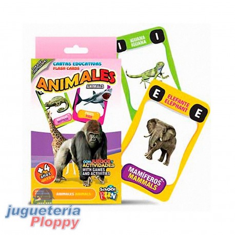 Cl-102/3 Cartas Educativas Animales Castellano/Ingles