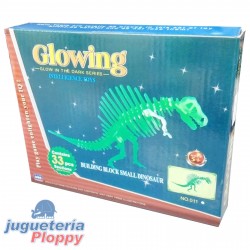 50550 060 Esq. Dinosaurio Para Armar Glow In The Dark