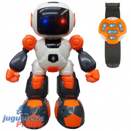 56270 8887-02 Robot Con Luz Sonido Reloj Contol Remoto 3 Colores