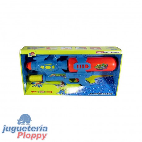 Pistola Grande Agua Bombeo Tanque 47 Cm Caja Visora 889717