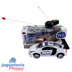 Auto Policia Radio Control 2 Funciones Con Luces Caja Visora 1194045
