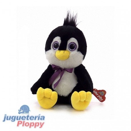 7905 Pingüino Con Ojos De Vidrio 27 Cm