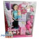 5209 Muñeca Tipo Barbie Con Bebe Y Accesorios En Caja