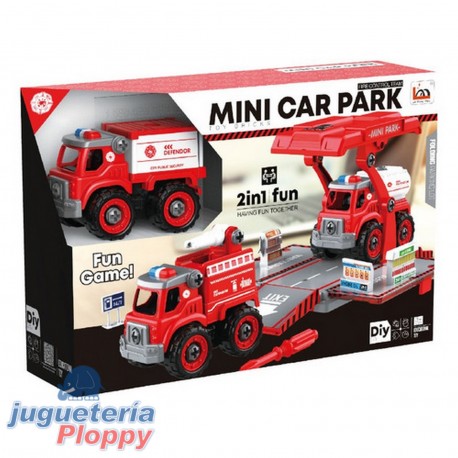 Ik0077 Diy Mini Rojo Set 2 Vehiculos