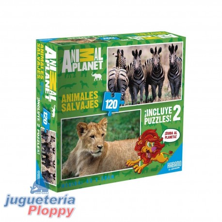 8004 Puzzle 120 Piezas Animales Salvajes - Animal Planet