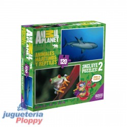 8006 Puzzle 120 Piezas Marítimos Y Reptiles - Animal Planet