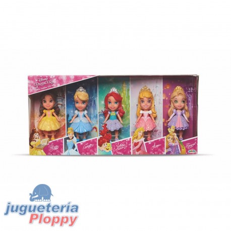Pr901 Set X 5 Muñecas Mini Toddlers Frozen Princesas