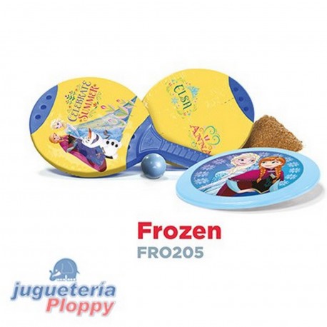 Fro205 Set Frisbee Y Juego De Paletas Y Pelota Frozen