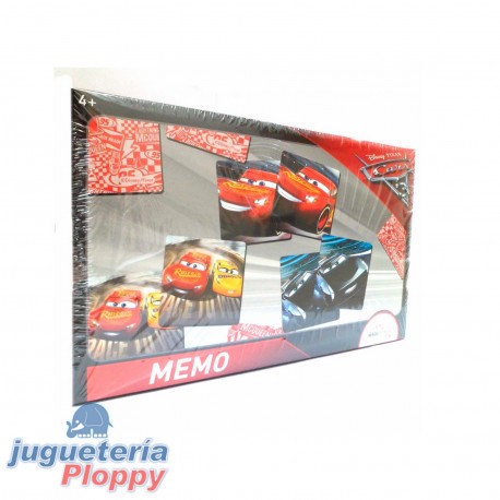 Car111 Memo - Juego De Memoria Con 54 Fichas Cars 3