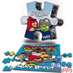 Abc104 Puzzle Ficha Plastica Angry Birds Classic