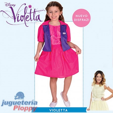 Cad 7607 Disfraz Violetta Con Chaqueta Talle 2